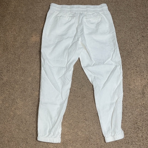 Athleta Cabo Linen Jogger Pant White 12 - Picture 5 of 8